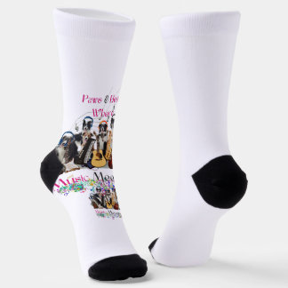"Groovy Paws: Hunde rocken bis zum Schlag" Es comb Socken