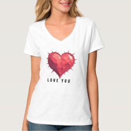 Groovy Peace and Love 70s Valentine Shirt