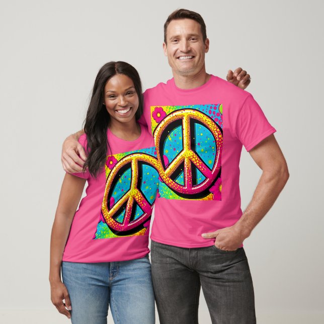 Groovy Peace Flower Power T-Shirt (Unisex)