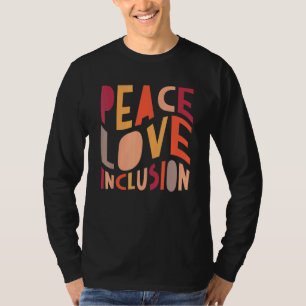 Groovy Peace Liebe Inklusion SPED Squad Special Ed T-Shirt