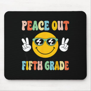 Groovy Peace Out 5. Abschluss der fünften Klasse L Mousepad