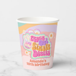 Groovy Peace Out Single Digits 10. Pappbecher