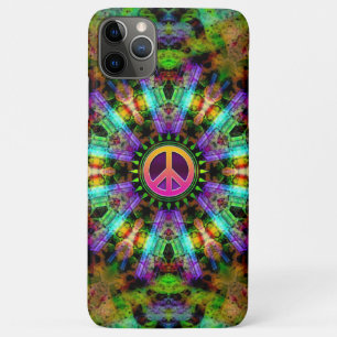 Groovy Peace Sign Rainbow Joy iPhone 5 Fall 11 Pro Max Hülle