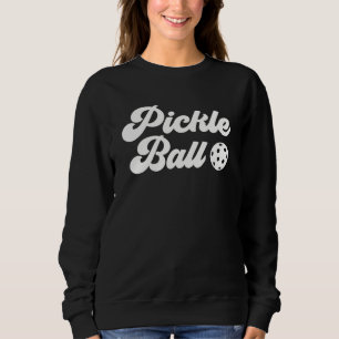 Groovy Pickleball Typografie Sweatshirt