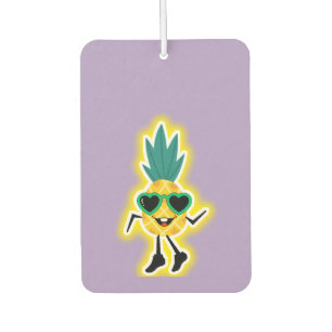 Groovy Pineaple Vibes - Cool Obstbäume Cartoon Autolufterfrischer
