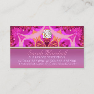 Groovy Pink Fashion Goddess Business Card Visitenkarte