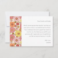 Groovy Pink Floral Brautparty Custom Message
