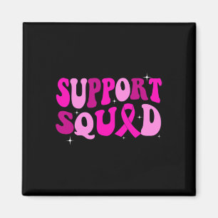 Groovy Pink Warrior Brustkrebs Aufklärungsunterstü Magnet