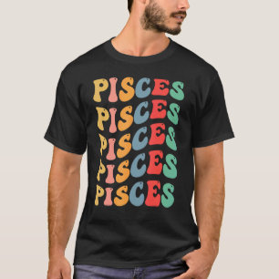 Groovy Pisces Zodiac Geburtstag von Pisces T-Shirt