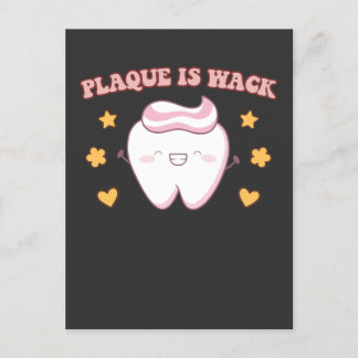 Groovy Plaque ist Wack Dental Hygienist Einladungspostkarte