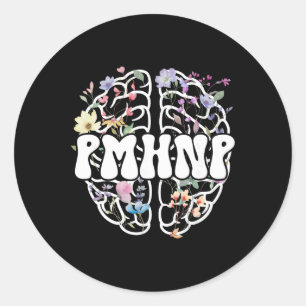 Groovy Pmhnp Psychiatrische Pflegekraft für psychi Runder Aufkleber