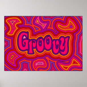 Groovy Print Poster
