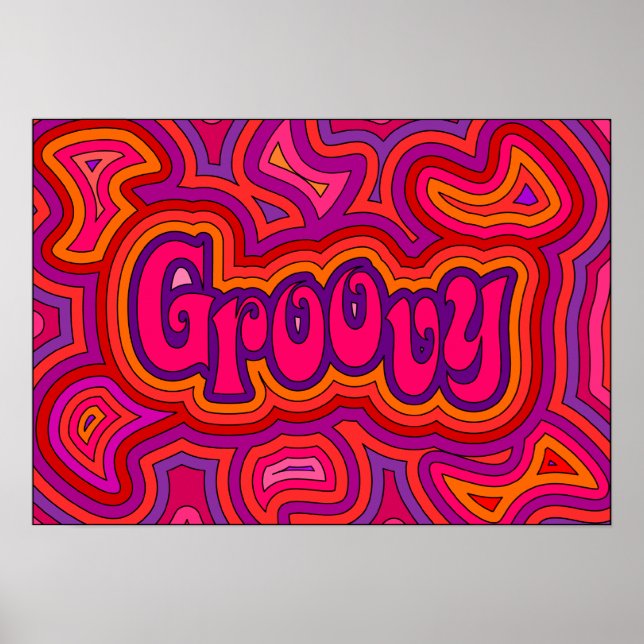 Groovy Print Poster (Vorne)