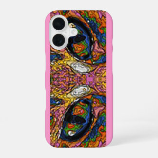 Groovy Psychedelic Cat Eyes iPhone 16 Hülle