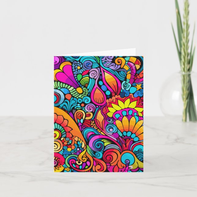 Groovy Psychedelic Floral (Vorderseite)