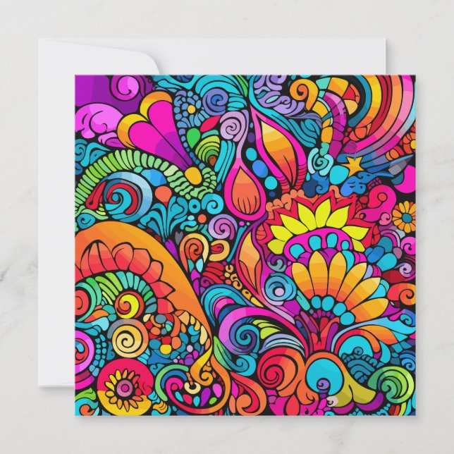 Groovy Psychedelic Floral (Vorderseite)