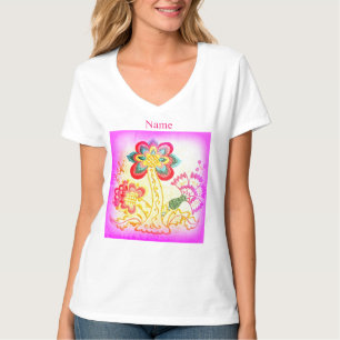 Groovy Psychedelic Hippie Palm T-Shirt