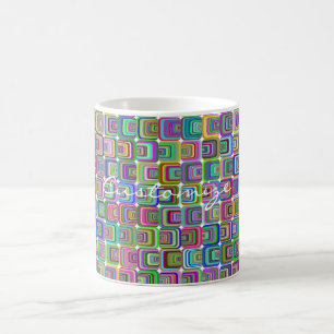 Groovy Psychedelic Hippie-Stil Thunder_Cove Kaffeetasse