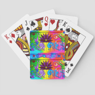 Groovy psychedelic playing cards spielkarten