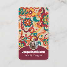 Groovy psychedelische 60er 70er Floral II