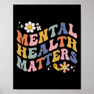 Groovy Psychische Gesundheitsprobleme Erkrankungen Poster