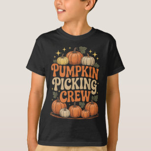 Groovy Pumpkin Cking Crew passt Familienherbst F T-Shirt