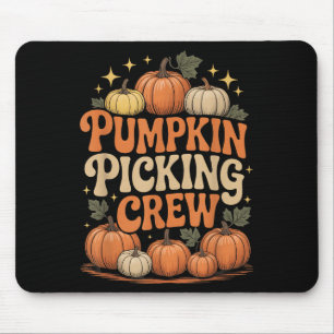 Groovy Pumpkin König Crew passende Familien Herbst Mousepad
