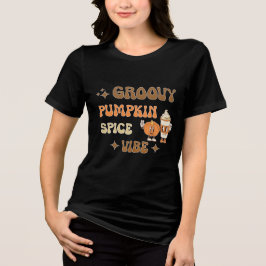 Groovy Pumpkin Spice Vibe Tri-Blend Shirt