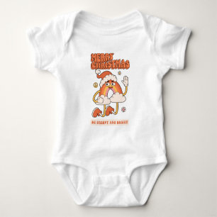 Groovy Rainbow Christmas - Sei hell und fröhlich Baby Strampler