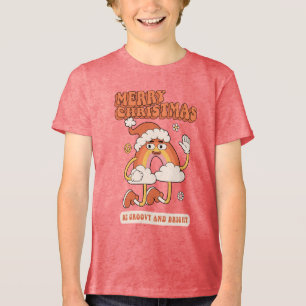 Groovy Rainbow Christmas - Sei hell und fröhlich Tri-Blend Shirt