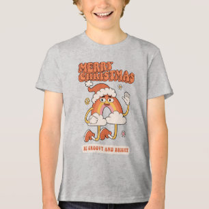 Groovy Rainbow Christmas - Sei hell und fröhlich Tri-Blend Shirt