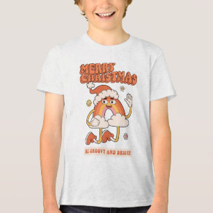 Groovy Rainbow Christmas - Sei hell und fröhlich Tri-Blend Shirt