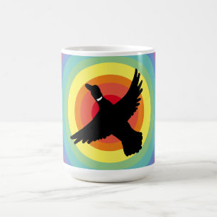 Groovy Rainbow Duck Kaffeetasse