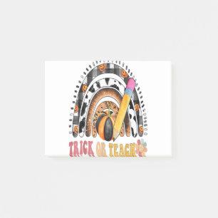 Groovy Rainbow Halloween Kostüm für Lehrertrick Post-it Klebezettel