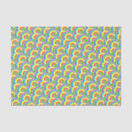 Groovy Rainbow Pattern Seidenpapier