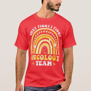 Groovy Rainbow Sie kämpfen ich gegen Onkologie Chi T-Shirt