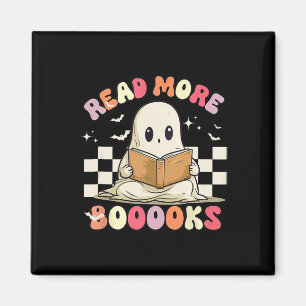 Groovy Read more Bücher Niedlich Ghost Boo Funny H Magnet