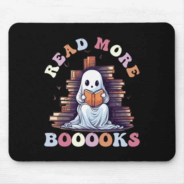 Groovy Read more Bücher Niedlich Ghost Funny Teach Mousepad (Vorne)