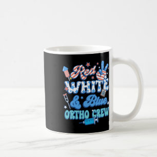 Groovy Red White Blue Ortho Crew Ortho Nurse 4. Kaffeetasse