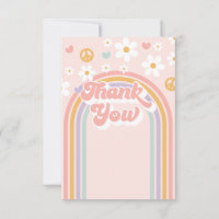 Groovy Regenbogen Danke
