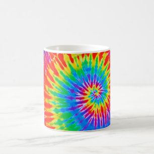 Groovy Regenbogen-Spirale-Krawatten-Tasse Kaffeetasse