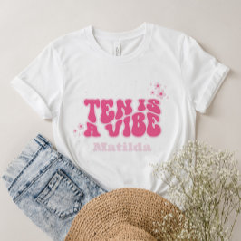 Groovy Regenbogen zehn ist ein vibe 60er Jahre Ret T-Shirt