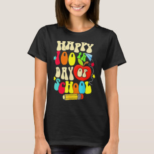 Groovy Retro 100. Schultag 100 Tage Schule B T-Shirt