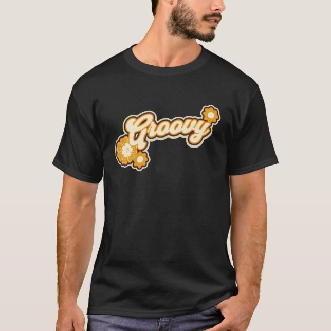 Groovy Retro 1970s Style T-Shirt (Vorderseite)