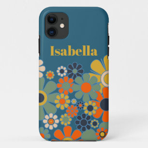 Groovy Retro 60er 70er Floral Pattern Personalisie Case-Mate iPhone Hülle
