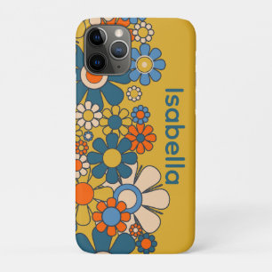 Groovy Retro 60er 70er Jahre Blumen Personalisiert Case-Mate iPhone Hülle