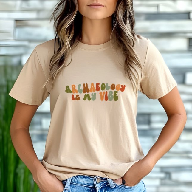 Groovy Retro Archäologie ist mein Leben, Archäolog Tri-Blend Shirt (Von Creator hochgeladen)