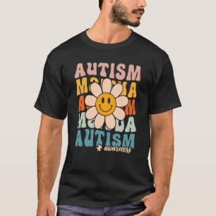 Groovy Retro Autism Awareness Monat Puzzle Teil S T-Shirt