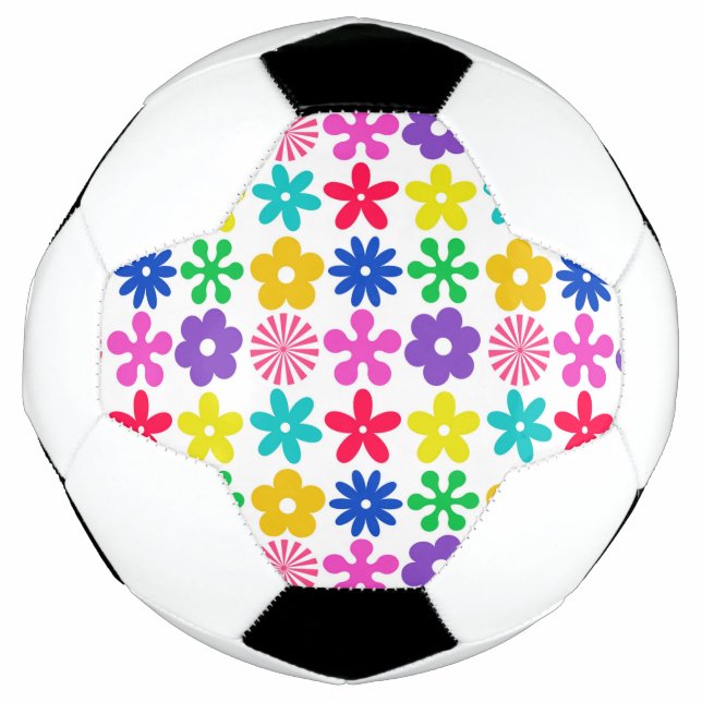GROOVY RETRO-BLUME FUßBALL (Vorderseite)