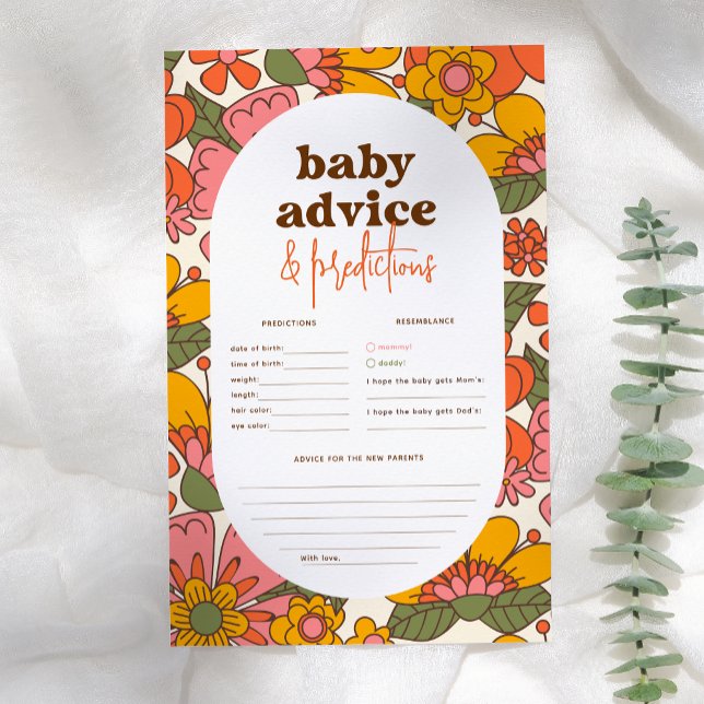 Groovy Retro Blume Kinderbetreuung & Vorhersagen (Von Creator hochgeladen)